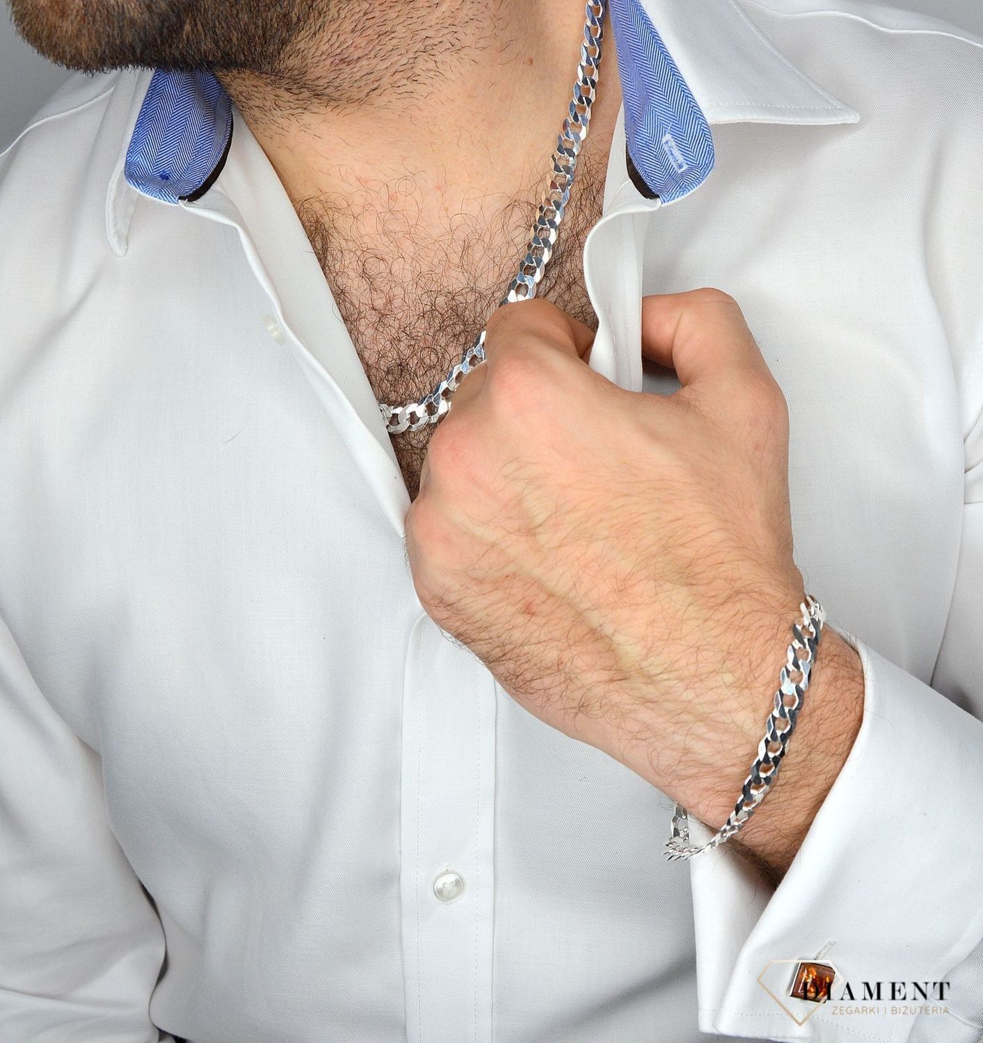 Łańcuszek srebrny 925 Pancerka DIA-LAN-785419-250-925 próba 925 (1).jpg